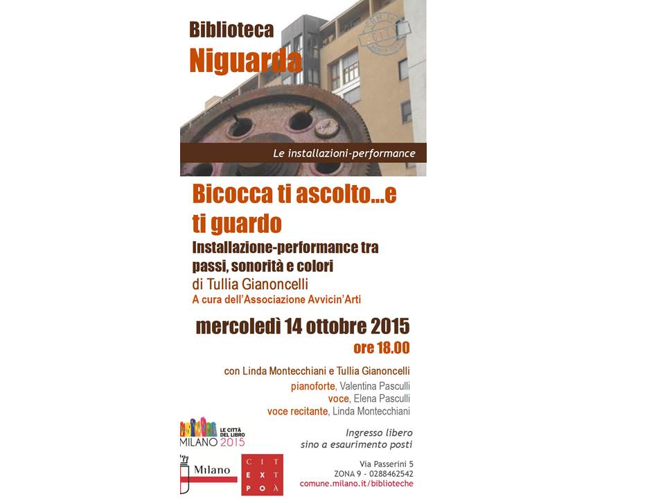 locandina Bicocca ti ascolto e ti guardo